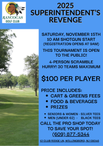 2025 Rancocas Super Revenge Flyer